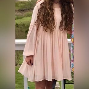 Forever 21 peach flowy dress